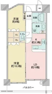 フロンティアタワー日本橋(CITY SPIRE日本橋)【2階】の間取り