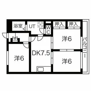 CASA吹上【3階】の間取り