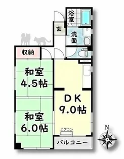 YHS堀田【3階】の間取り