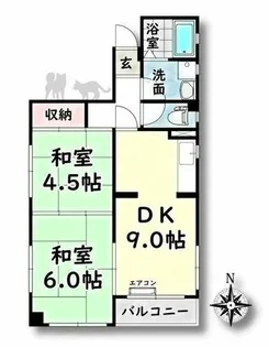 YHS堀田【4階】の間取り