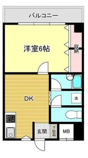 サンファミリー豊岡【703号室】の間取り