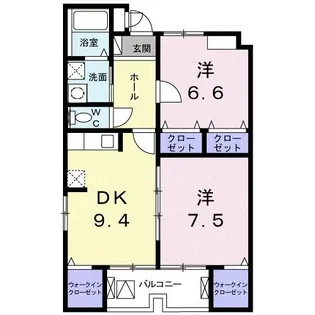 サンリット 城南【4階】の間取り
