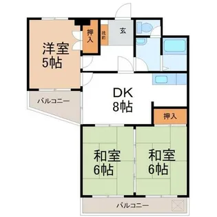 サンライズビル【201号室】の間取り