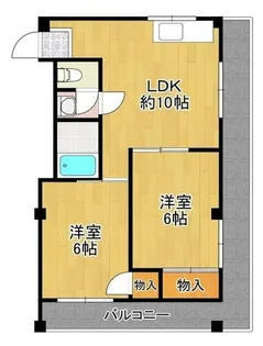 谷口ハイツ【4階】の間取り