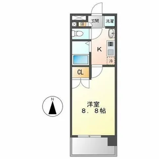 パルティール神宮前【3階】の間取り