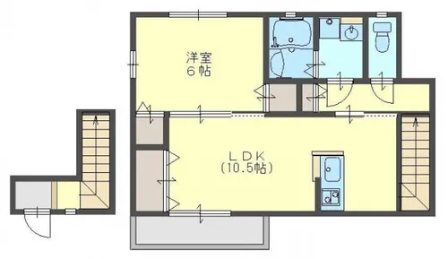 ソーレアストロC【2階】の間取り