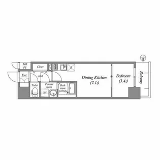 ArtizA金山【4階】の間取り