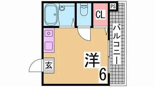 兵庫県神戸市中央区北野町4丁目【マンション】の間取り