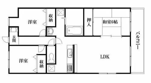 レジデンス赤阪【3階】の間取り
