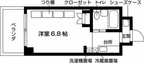 ジュネスコート桜山【8階】の間取り