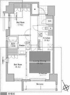 プライムメゾン高見【10階】の間取り