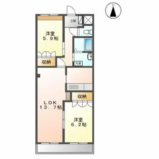 アクベンス【3階】の間取り