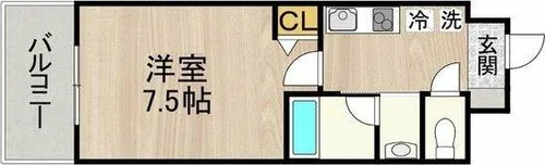 CITY SPIRE 名古屋本陣【5階】の間取り