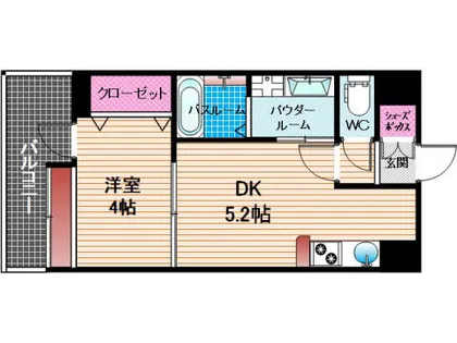 アソシアグロッツォ平尾【603号室】の間取り