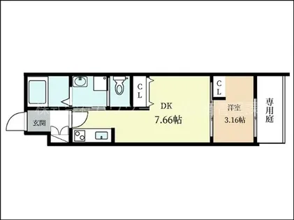 Green Garden【1階】の間取り