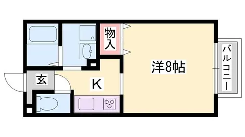 パセオ姫路 A棟【2階】の間取り