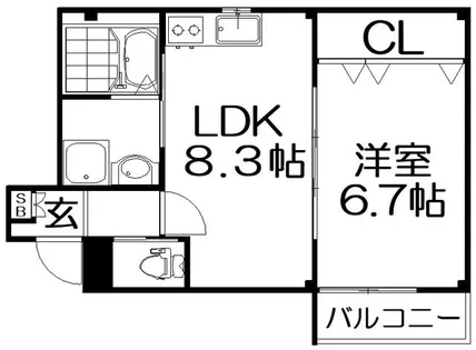 グレートヒルズ6番館【2階】の間取り