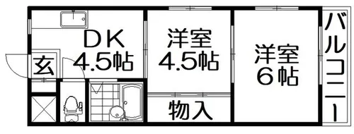栄光サンプラザⅡ【1階】の間取り
