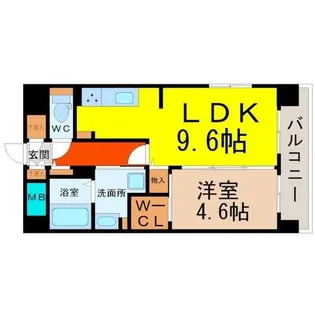 シェソワ東桜【8階】の間取り
