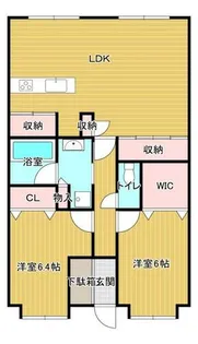 エバーライフリバーサイド弐番館【502号室】の間取り