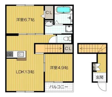 トルナーレ【1階】の間取り