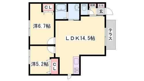 アートメゾン【1階】の間取り