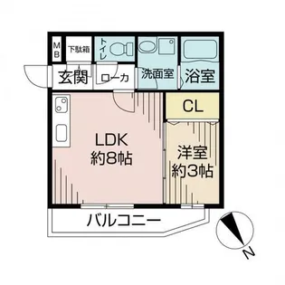 T.chloe石橋駅前【2階】の間取り