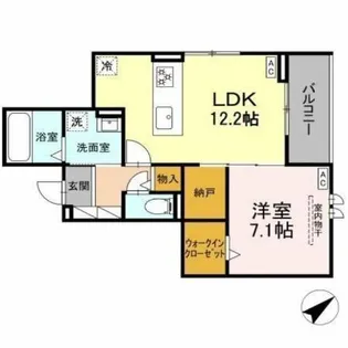 グレイスガーデン赤渋【1階】の間取り