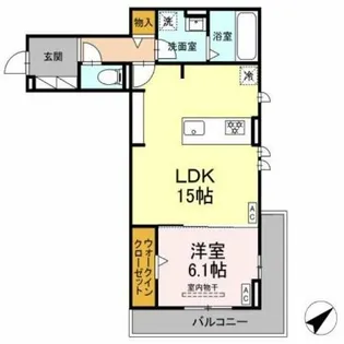 グレイスガーデン赤渋【1階】の間取り