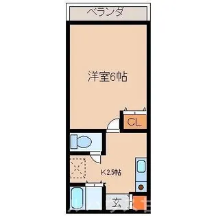 ラムールフィルキシロ【308号室】の間取り