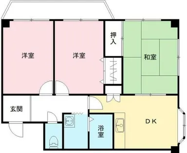 ローズホール【2階】の間取り