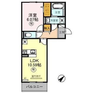 カーサ近江富士 野洲市行畑【3階】の間取り