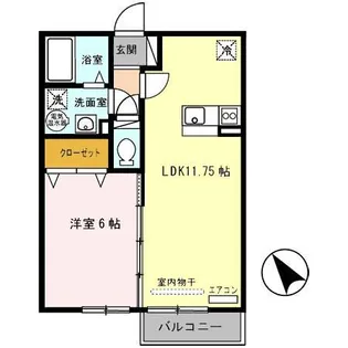 ルーエプラッツ 守山市古高町【1階】の間取り