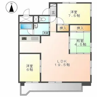 上原マンション【5階】の間取り