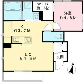 ユアメゾン三ノ輪【1階】の間取り