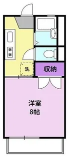 ウッディーハイツ【2階】の間取り