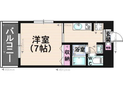コーポ金鈴【405号室】の間取り