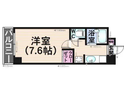 ブライトハーツ大橋南【204号室】の間取り