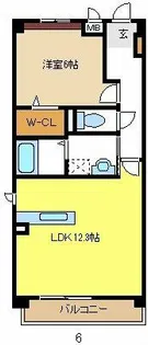 ソレアードⅥ【2階】の間取り