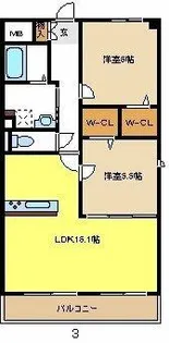 グレイスⅤ【2階】の間取り