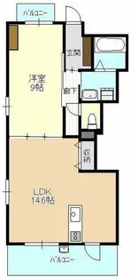 バウコートK【4階】の間取り