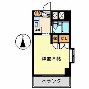 コスモパレスピースワン【3階】の間取り