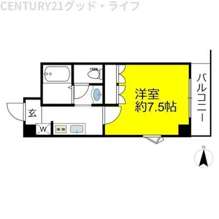 ベルフォーレ【208号室】の間取り