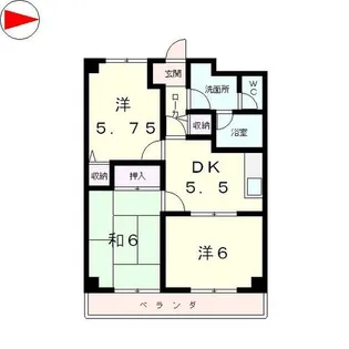 カーサエスペランサ【2階】の間取り