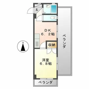 フォレストイン瑞穂【4階】の間取り