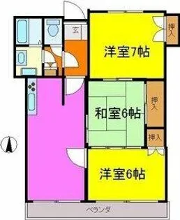 振甫ニューコーポ【3階】の間取り