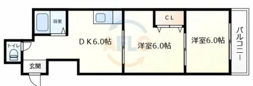 フアールみなと通り【7階】の間取り