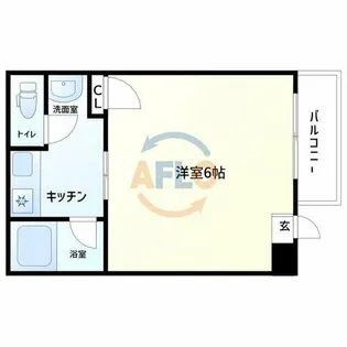 THECITY弁天町【1階】の間取り