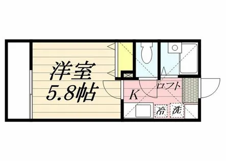 リブレア美野島B棟【2階】の間取り