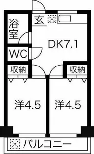 向陽ビル【5階】の間取り